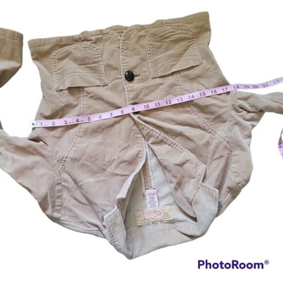 Y2K STAR CORDUROY BUTTON FRONT JACKET - M - Picture 7 of 8